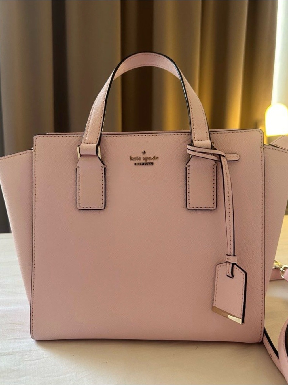 kate spade Pink Saffiano Leather Satchel